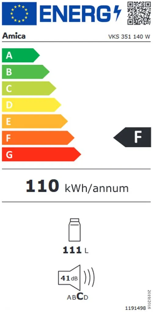 Amica - VKS 351 140 W - Kühlschrank 5 Amica - VKS 351 140 W - Kühlschrank - Image 3