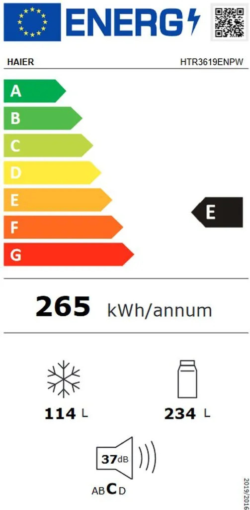 Haier HTR3619ENPW 3 Door Kühl-Gefrier-Kombination Weiß Super Gefrierfunktion 9 Haier HTR3619ENPW 3 Door Kühl-Gefrier-Kombination Weiß Super Gefrierfunktion - Image 7