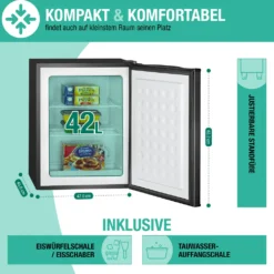 Bomann® Gefrierschrank, 42L Nutzinhalt, Mini Gefrierschrank Mit 2 Herausnehmbaren Gitterablagen, Gefrierschrank Mit Wechselbarem Türanschlag & Stufenloser Temperaturreglung - GB 7236 Schwarz -Angebote Herd Liebe Store d41d370fd74e4642c5dce7378914f315