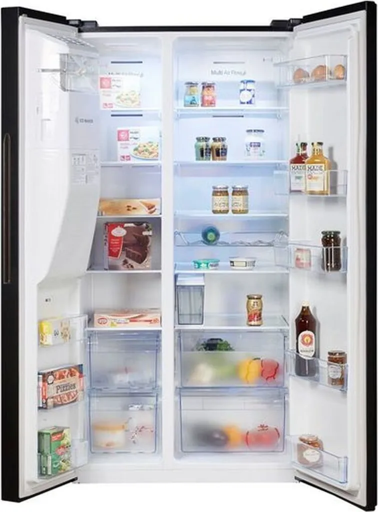 Hisense RS694N4TFE Kühl-/Gefrierkombination Side By Side NOFROST - Electronic Touch Control - Ice Crusher - Wasserspender Mit Integrierten Wassertank - Volumen 562l (371l Kühl / 185l Gefrier) - Chrom Weinregal - Inverter-Kompressor 14 Hisense RS694N4TFE Kühl-/Gefrierkombination Side By Side NOFROST - Electronic Touch Control - Ice Crusher - Wasserspender Mit Integrierten Wassertank - Volumen 562l (371l Kühl / 185l Gefrier) - Chrom Weinregal - Inverter-Kompressor - Image 12