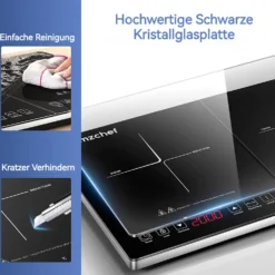 AMZCHEF Induktionskochfeld 2 Platten - 3500W - Induktionskochplatte Mit Sensor-Touch-Steuerung,Timer,3-Stunden-Timer,10 Temperaturstufen 11 AMZCHEF Induktionskochfeld 2 Platten - 3500W - Induktionskochplatte Mit Sensor-Touch-Steuerung,Timer,3-Stunden-Timer,10 Temperaturstufen -Angebote Herd Liebe Store d60e7871cd03a9fa9d84a053c839184f