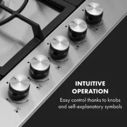 Klarstein Gasherd Kochfeld Einbau-Gaskochfeld - Sabaf-Brenner - Gaskochfeld Für Propan/Erdgas - Einbau Gasherd Glaskeramik 5-Flammig - Silber Einbau Gas Kochfeld Gasherd 5 Platten Kochfelder Herdplatte Kochplatte Einbaukochfeld 13 Klarstein Gasherd Kochfeld Einbau-Gaskochfeld - Sabaf-Brenner - Gaskochfeld Für Propan/Erdgas - Einbau Gasherd Glaskeramik 5-Flammig - Silber Einbau Gas Kochfeld Gasherd 5 Platten Kochfelder Herdplatte Kochplatte Einbaukochfeld -Angebote Herd Liebe Store d61bac3805fd9dd9926f1d08dc83f6f8