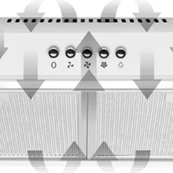 CONCEPT Dunstabzugshaube 50cm Mit LED-Beleuchtung 3 Leistungsstufen 135 M³/h 65W Abluft / Umluft-Funktion 60dB 82mm Slim -Angebote Herd Liebe Store d70ff5e464d9c59d4a753608727d3f44