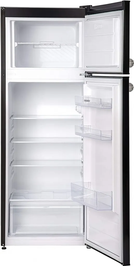 Respekta Kühlschrank Retro Kühlschrank Stand Kühl-Gefrierkombination Schwarz 4 Respekta Kühlschrank Retro Kühlschrank Stand Kühl-Gefrierkombination Schwarz - Image 2