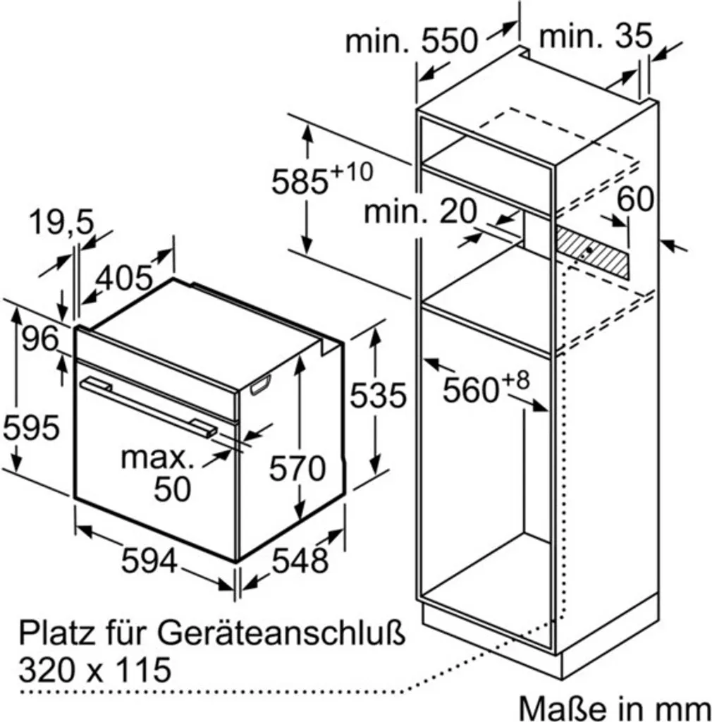 Bosch HBA537BS0 Einbau-Backofen EEK: A Edelsta 21 Bosch HBA537BS0 Einbau-Backofen EEK: A Edelsta - Image 19