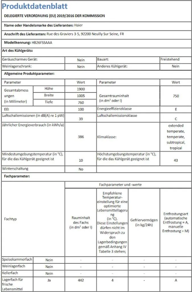 Haier HB18FGSAAA Side-by-Side - Glas / Edelstahl 6 Haier HB18FGSAAA Side-by-Side - Glas / Edelstahl - Image 4
