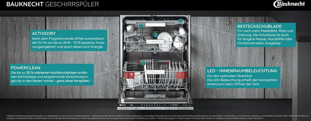 Bauknecht BRBE 2B19 X Geschirrspüler Integrierbarer Geschirrspüler / Startzeitvorwahl / 5 Standardprogramme/ Expressprogramm/ Option Halbe Beladung / Vollwasserschutz 5 Bauknecht BRBE 2B19 X Geschirrspüler Integrierbarer Geschirrspüler / Startzeitvorwahl / 5 Standardprogramme/ Expressprogramm/ Option Halbe Beladung / Vollwasserschutz - Image 3