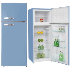 PKM Kühl-Gefrierkombination Kühlschrank GK210 LB Blau 4**** 208 L