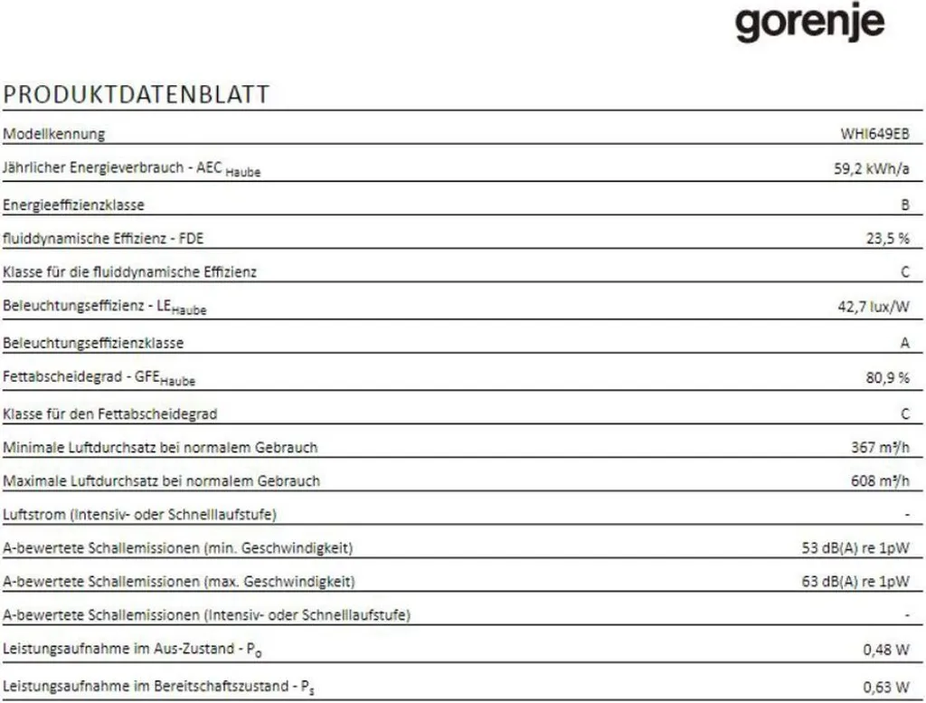 Gorenje - WHI649EB - Dunstabzugshaube - 60 Cm - Schwarz 10 Gorenje - WHI649EB - Dunstabzugshaube - 60 Cm - Schwarz - Image 8