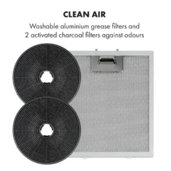 Klarstein Skyfall Smart Inselhaube,App- Und Gestensteuerung,45 X 42 Cm (ØxB),freihängend,Umluftbetrieb/Abluft,3 Stufen,402 M³/h,200 W,LED Beleuchtung,EEK C,inklusive Aluminium-Fettfilter Und 2 Aktivkohlefiltern,Wifi,illuminierter Touch-Drehregler,Dunstabzugshaube,Edelstahl,gold -Angebote Herd Liebe Store dd8aaff43266c935bc6499ebc702281a