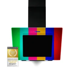 Exquisit Dunstabzugshaube KFD 807-2L | Abzugshaube | Luftführungs-Effizienzklasse B | 3 Leistungsstufen | Schwarz