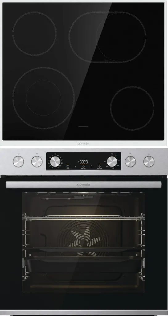 Gorenje Steel Set 4 Einbauherd - Set Mit Glaskeramik-Kochfeld Mit Edelstahlrahmen - 77L XXL Volumen - GentleClose & -Open - AirFry - PizzaMode - ChildLock - PerfectGrill - Teleskopauszüge - Schwarz 6 Gorenje Steel Set 4 Einbauherd - Set Mit Glaskeramik-Kochfeld Mit Edelstahlrahmen - 77L XXL Volumen - GentleClose & -Open - AirFry - PizzaMode - ChildLock - PerfectGrill - Teleskopauszüge - Schwarz - Image 4