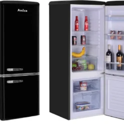 Amica KGCR 384 150 S Kühl-/Gefrierkombination Retro LED-Innenbeleuchtung