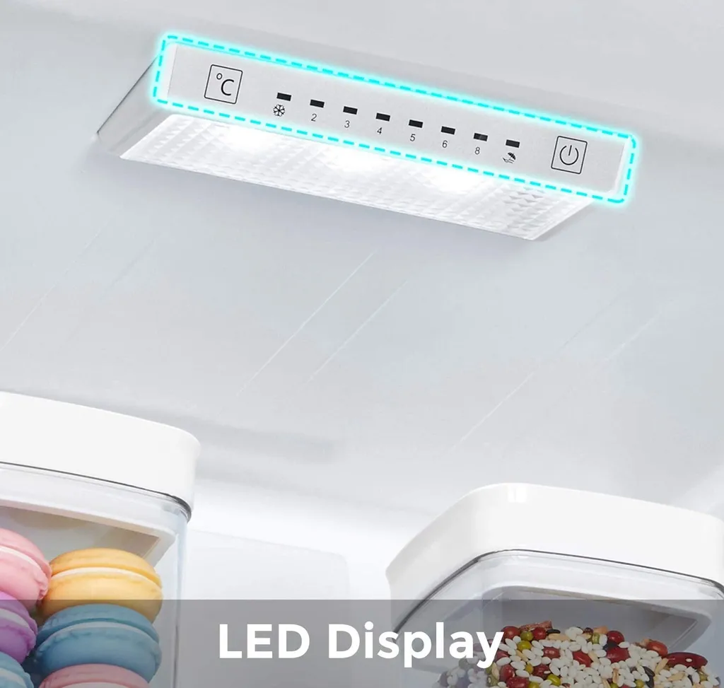 Hisense RL481N4BIE Kühlschrank - Edelstahl - Elektronische Steuerung Mit LED Display - Türanschlag Wechselbar - Volumen 355l - Super Cool 8 Hisense RL481N4BIE Kühlschrank - Edelstahl - Elektronische Steuerung Mit LED Display - Türanschlag Wechselbar - Volumen 355l - Super Cool - Image 6