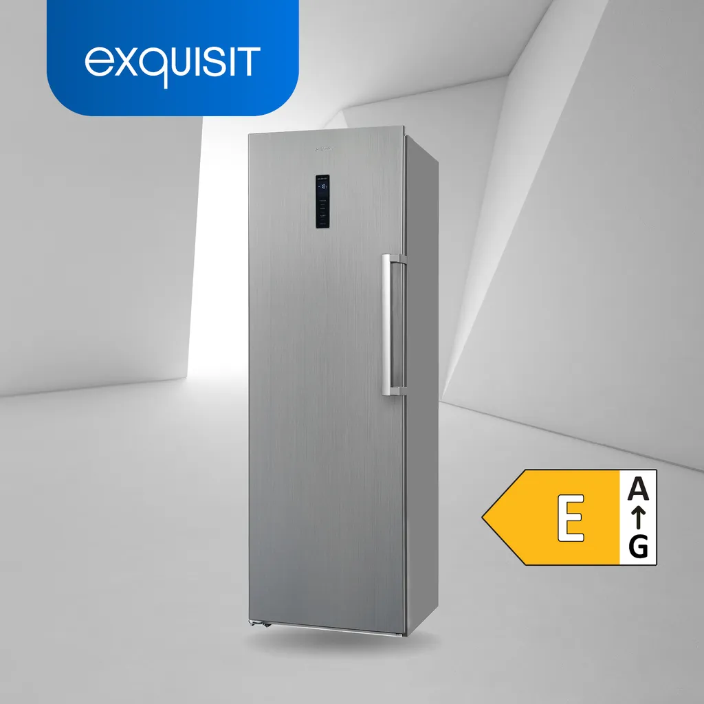 Exquisit Gefrierschrank GS295-NF-H-040E Inoxlook | 274 L Nutzinhalt | Edelstahloptik 4 Exquisit Gefrierschrank GS295-NF-H-040E Inoxlook | 274 L Nutzinhalt | Edelstahloptik - Image 2