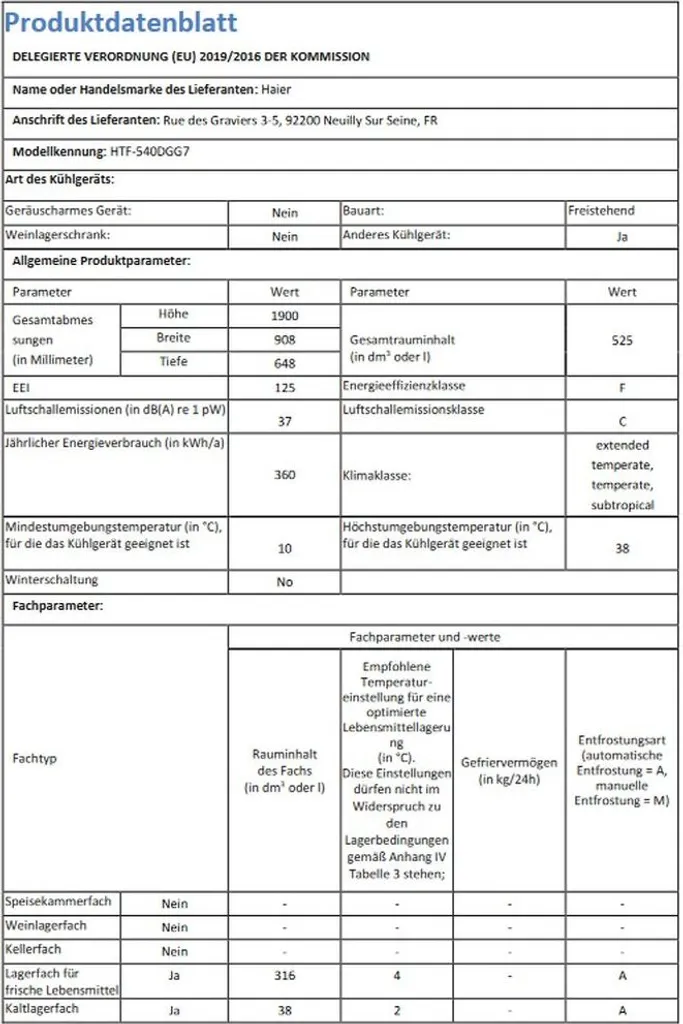Haier Side-by-Side Kühlschrank HTF-540DGG7 10 Haier Side-by-Side Kühlschrank HTF-540DGG7 - Image 8