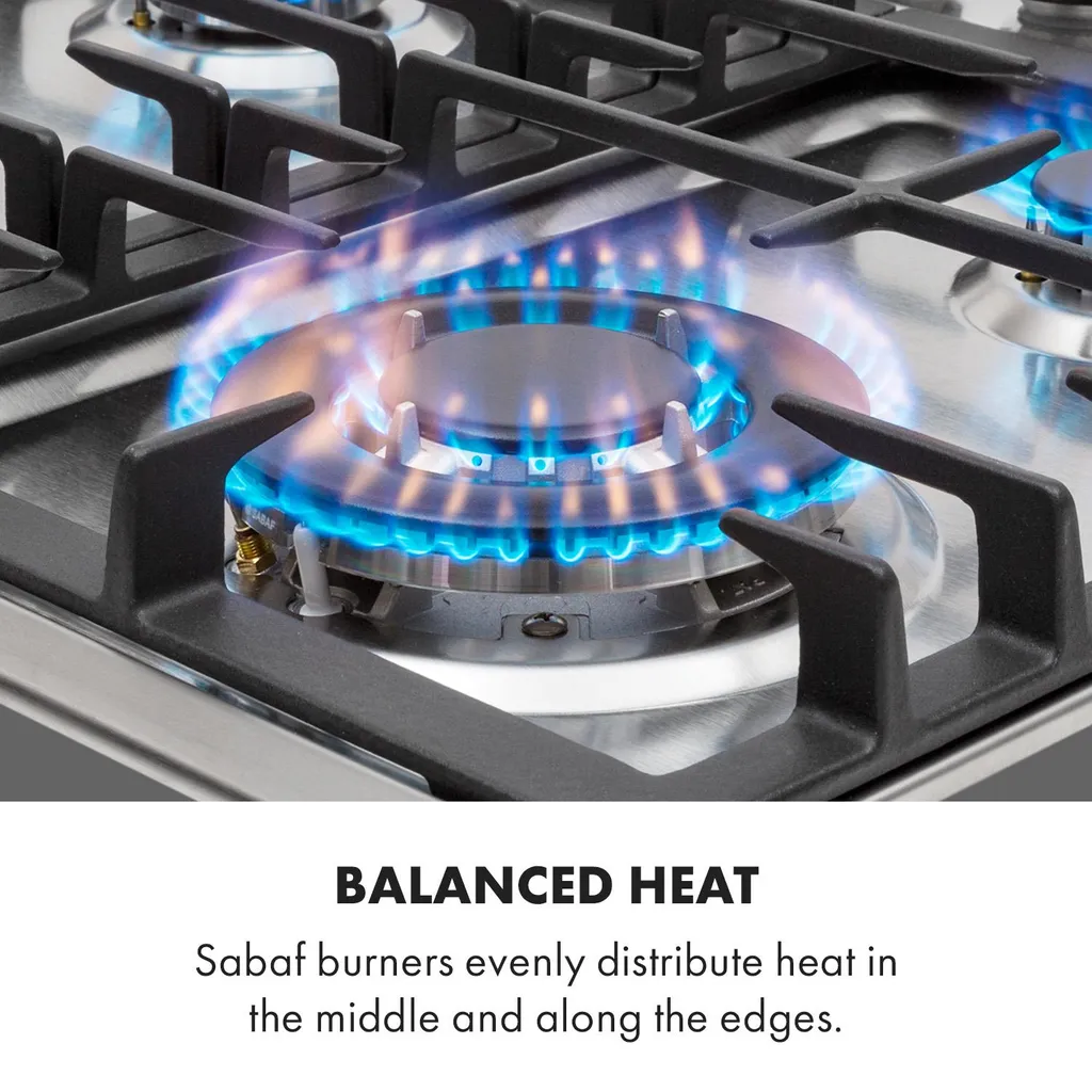Klarstein Gasherd Einbau-Gaskochfeld - Sabaf-Brenner - Gaskochfeld Für Propan/Erdgas - Gasherd Kochfeld Einbau Gasherd Glaskeramik - 4-Flammig - Silber Einbau Gas Kochfeld Gasherd 4 Platten Kochfelder Herdplatte Kochplatte Einbaukochfeld 5 Klarstein Gasherd Einbau-Gaskochfeld - Sabaf-Brenner - Gaskochfeld Für Propan/Erdgas - Gasherd Kochfeld Einbau Gasherd Glaskeramik - 4-Flammig - Silber Einbau Gas Kochfeld Gasherd 4 Platten Kochfelder Herdplatte Kochplatte Einbaukochfeld - Image 3