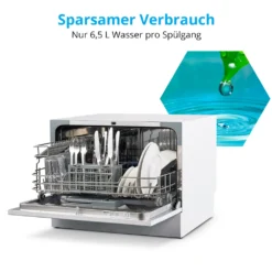 MEDION Tischgeschirrspüler (6 Gedecke Fassungsvermögen, 6 Reinigungsprogramme, ECO Programm, LED Anzeige, 51 DB, MD37210) -Angebote Herd Liebe Store e5a5d75aea14e460d725af5d5c6371fa