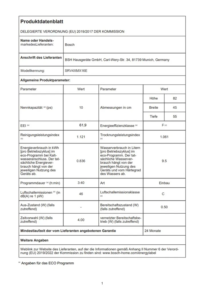 BOSCH SRV4XMX16E 45 Cm Einbau Geschirrspüler Vollintegriert Mit Besteckschublade 12 BOSCH SRV4XMX16E 45 Cm Einbau Geschirrspüler Vollintegriert Mit Besteckschublade - Image 10