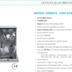 Candy CDPH 2L949W Freistehender Geschirrspüler, Weiß, 44,8 Cm Breite, 9 Maßgedecke, 4 Temperatureinstellungen, 5 Programme, , 9 Liter/Programm, 75 KWh/100 Zyklen, 49 DB, Startzeitvorwahl -Angebote Herd Liebe Store e9549237a87cf00702ca2a63235a3643