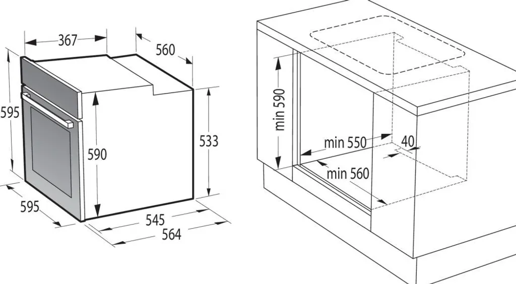 Gorenje Steel Set 4 Einbauherd - Set Mit Glaskeramik-Kochfeld Mit Edelstahlrahmen - 77L XXL Volumen - GentleClose & -Open - AirFry - PizzaMode - ChildLock - PerfectGrill - Teleskopauszüge - Schwarz 11 Gorenje Steel Set 4 Einbauherd - Set Mit Glaskeramik-Kochfeld Mit Edelstahlrahmen - 77L XXL Volumen - GentleClose & -Open - AirFry - PizzaMode - ChildLock - PerfectGrill - Teleskopauszüge - Schwarz - Image 9