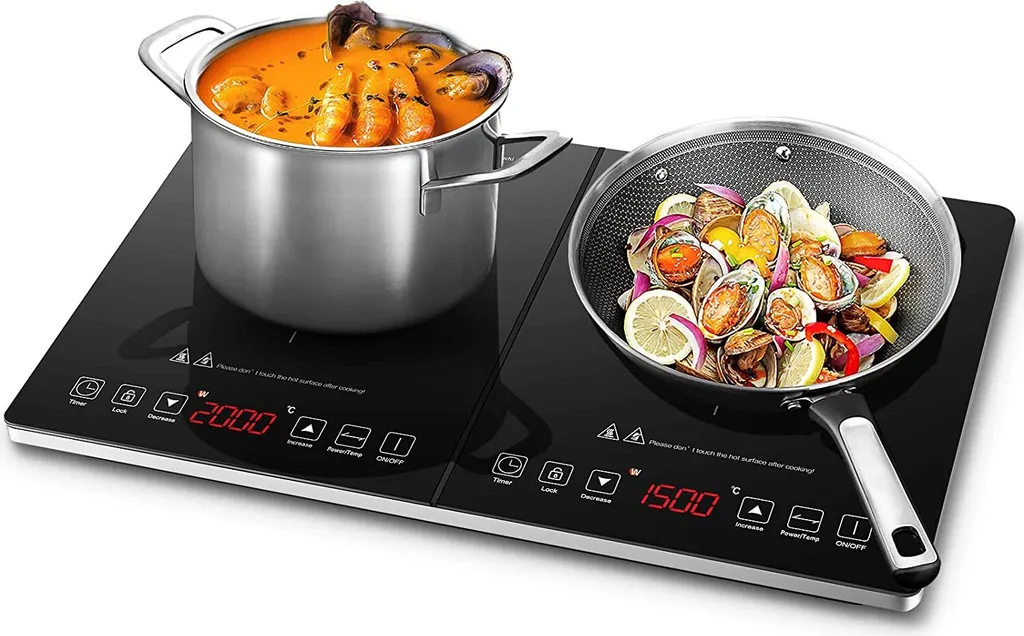 AMZCHEF Induktionskochfeld 2 Platten - 3500W - Induktionskochplatte Mit Sensor-Touch-Steuerung,Timer,3-Stunden-Timer,10 Temperaturstufen 3 AMZCHEF Induktionskochfeld 2 Platten - 3500W - Induktionskochplatte Mit Sensor-Touch-Steuerung,Timer,3-Stunden-Timer,10 Temperaturstufen