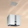 Klarstein Futurelight Smart Inselabzugshaube , Umluft 420m³/h , LED Beleuchtung , 3 Leistungsstufen ,Steuerbar Via WiFi Und Klarstein App Experience , Edelstahl