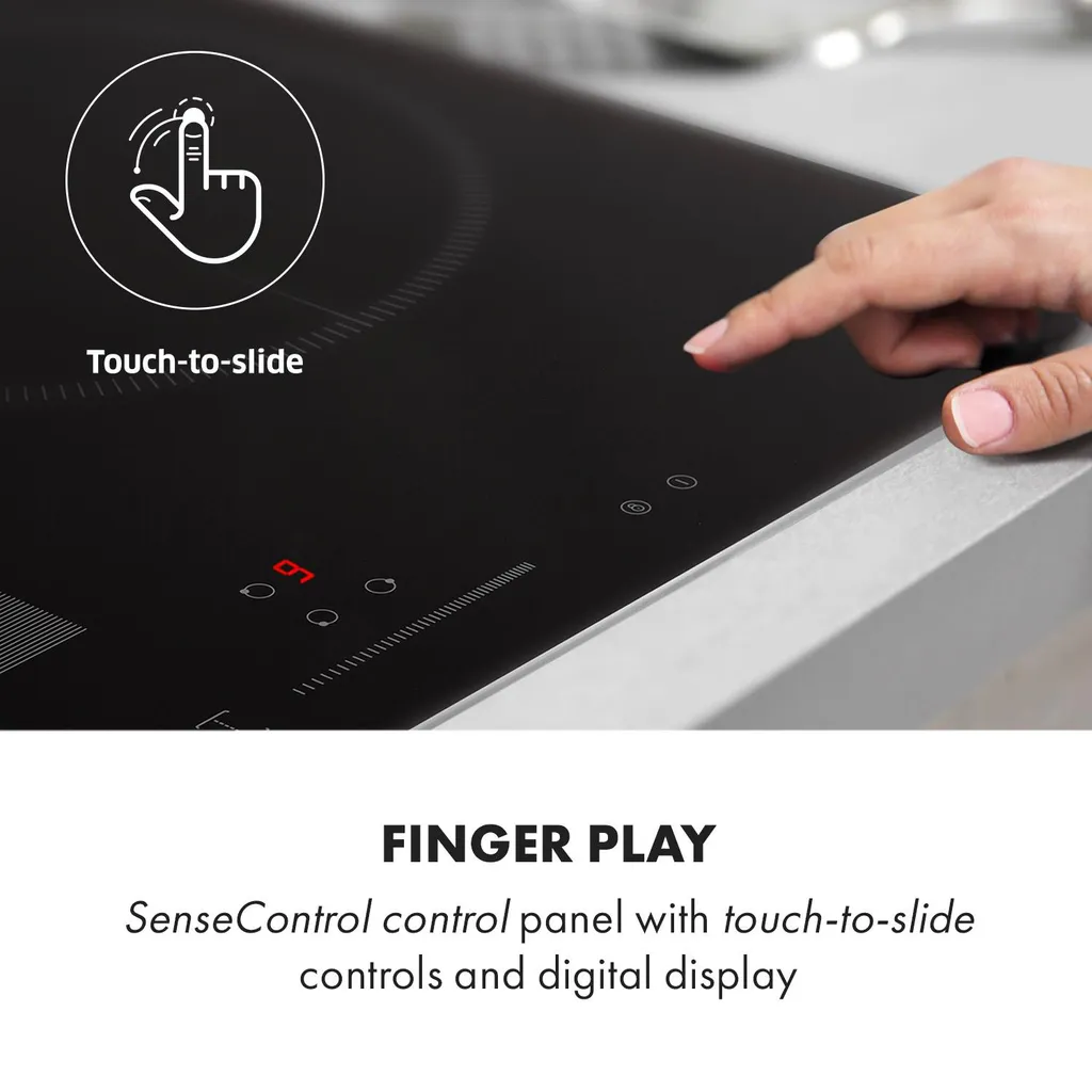 Klarstein Induktionskochfeld Einbaukochfeld Autark 60cm - 3 Zonen - FlexZone - 6600 W 9 Leistungsstufen Paella Zone Glaskeramik - Schwarz Einbau Glaskeramikkochfeld 3 Kochfelder Platten Elektro Einbaukochfeld Induktion Kochfeld Induktion 8 Klarstein Induktionskochfeld Einbaukochfeld Autark 60cm - 3 Zonen - FlexZone - 6600 W 9 Leistungsstufen Paella Zone Glaskeramik - Schwarz Einbau Glaskeramikkochfeld 3 Kochfelder Platten Elektro Einbaukochfeld Induktion Kochfeld Induktion - Image 6