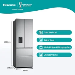 Hisense RF632N4WIE French Door Kühl-Gefrierkombination/ NoFrostPlus/ Inverter-Kompressor/ Wasserspender/ CrispZone/ 200 Cm/ Kühlteil 336 L/ Gefrierteil 149 L/ 38 DB/ 295 KWh/ Jahr/ Inox-Look 37 Hisense RF632N4WIE French Door Kühl-Gefrierkombination/ NoFrostPlus/ Inverter-Kompressor/ Wasserspender/ CrispZone/ 200 Cm/ Kühlteil 336 L/ Gefrierteil 149 L/ 38 DB/ 295 KWh/ Jahr/ Inox-Look -Angebote Herd Liebe Store ec239fcd0911f435c68144ce3977ca74