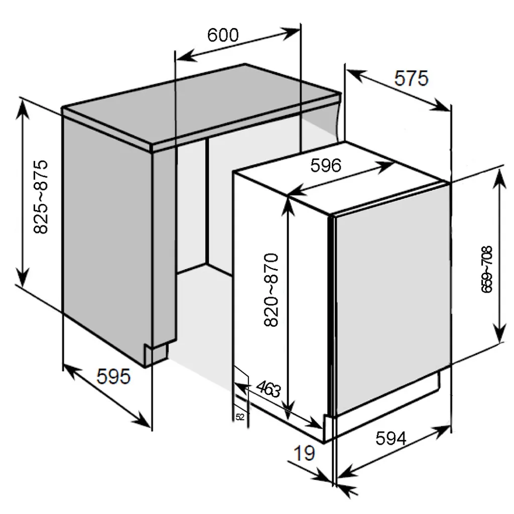 PKM Einbau Geschirrspüler Spülmaschine Spüler DW12-6FI Vollintegrierbar E 5 PKM Einbau Geschirrspüler Spülmaschine Spüler DW12-6FI Vollintegrierbar E - Image 3