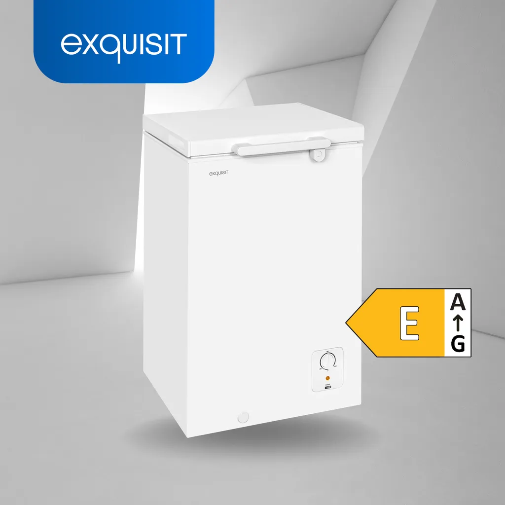 Exquisit Gefriertruhe GT100-010E Weiss | 95 L Nutzinhalt | Weiß 4 Exquisit Gefriertruhe GT100-010E Weiss | 95 L Nutzinhalt | Weiß - Image 2