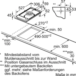 Bosch PRA3A6B70 Domino Gaskochfeld 30cm Serie 8 -Angebote Herd Liebe Store ee569675f24b797f2240db410b4e4b3e