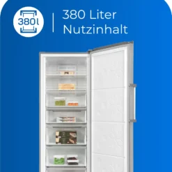 Exquisit Gefrierschrank GS380-NF-H-050E Inoxlook | 380 L Nutzinhalt | Edelstahloptik 12 Exquisit Gefrierschrank GS380-NF-H-050E Inoxlook | 380 L Nutzinhalt | Edelstahloptik -Angebote Herd Liebe Store ef771e7bca3fa88acd7390bf2a2806a1