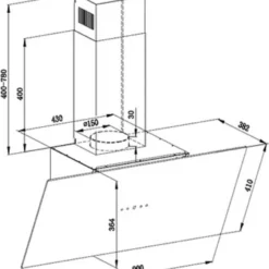 PKM Dunstabzugshaube Schräghaube Wandhaube Wandesse S33-90A+WTH 90cm Weiß -Angebote Herd Liebe Store f01fb713a466a3ea07d924d2a3485912 1