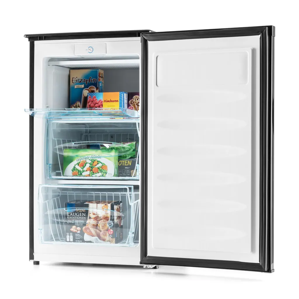 Klarstein Garfield XL 4-Sterne Gefrierschrank (75 Liter, 80 Watt, 39 Db Leise, 3 Ebenen, Energie- Und Platzsparend, Freistehend, Inkl. Eiswürfelform Und Eiskratzer) Schwarz 7 Klarstein Garfield XL 4-Sterne Gefrierschrank (75 Liter, 80 Watt, 39 Db Leise, 3 Ebenen, Energie- Und Platzsparend, Freistehend, Inkl. Eiswürfelform Und Eiskratzer) Schwarz - Image 5