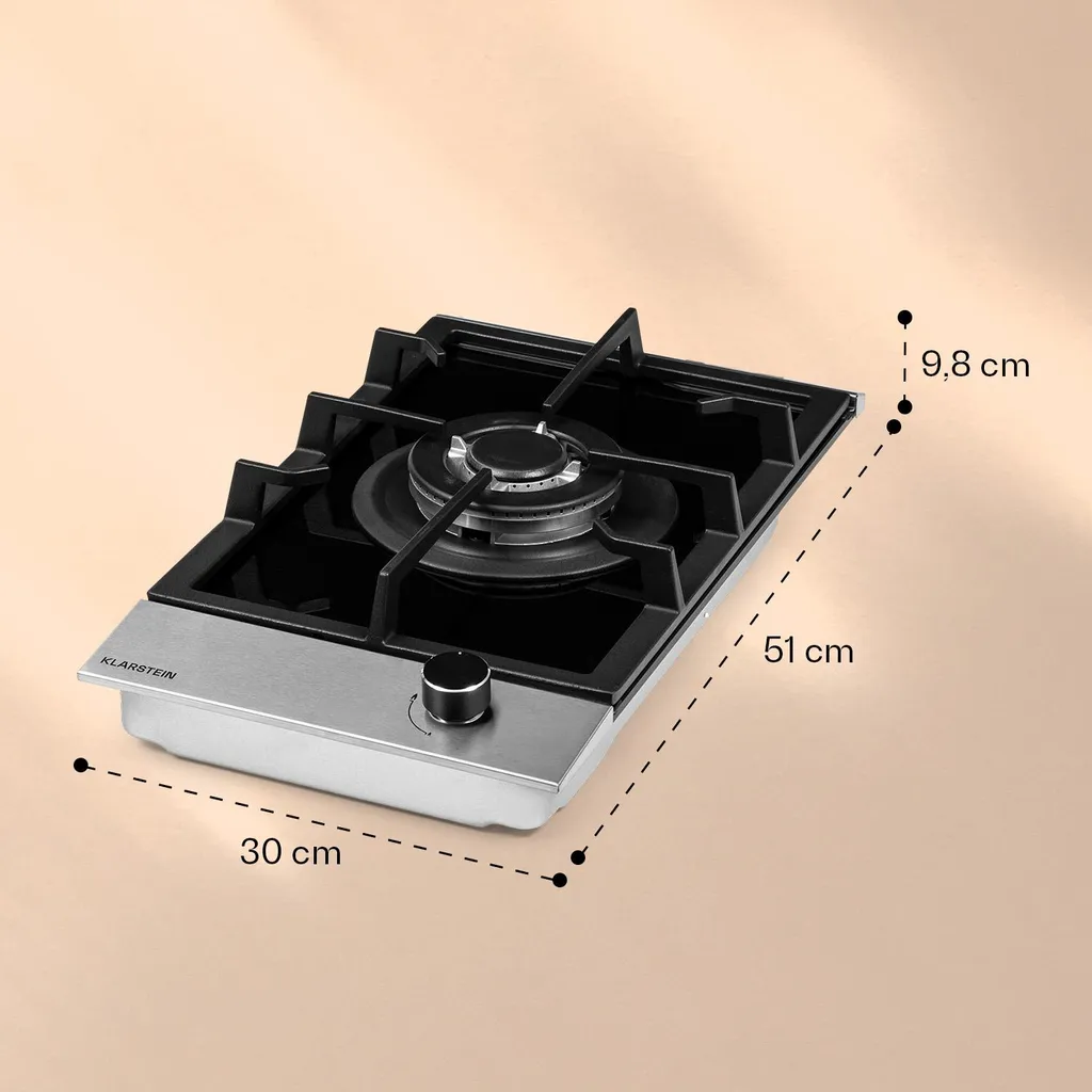 Klarstein Alchemist Gaskochfeld . Wokbrenner Aus Aluminium , Inklusive Schlauch Und Druckminderer , Elektrische Zündung , Für Flüssig- Oder Erdgas , Glaskeramik 8 Klarstein Alchemist Gaskochfeld . Wokbrenner Aus Aluminium , Inklusive Schlauch Und Druckminderer , Elektrische Zündung , Für Flüssig- Oder Erdgas , Glaskeramik - Image 6