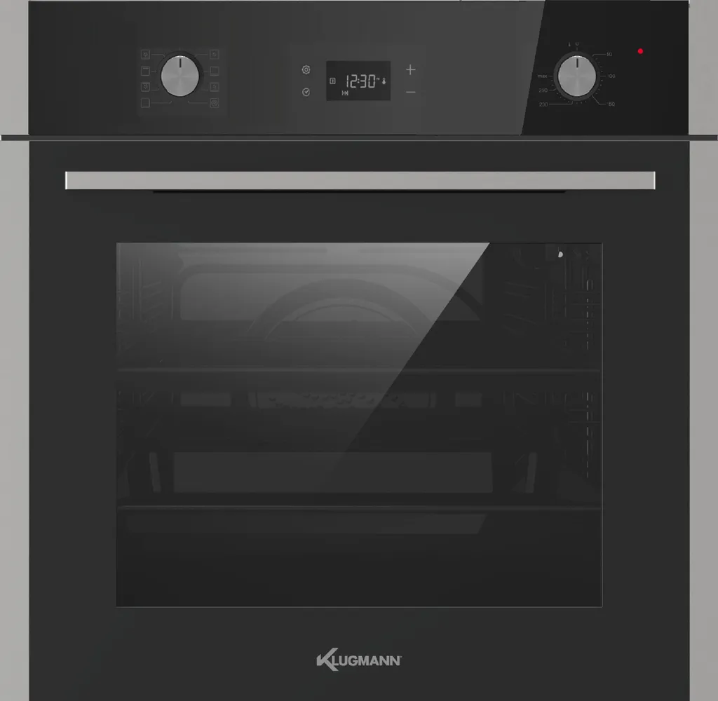 Klugmann Einbaubackofen »KO608.5TCX«, Mit 1-fach-Teleskopauszug, 3D Heißluft, Grill-/Brat-System, Timer, 68L, Touch, Edelstahl, Teleskopauszug 3 Klugmann Einbaubackofen »KO608.5TCX«, Mit 1-fach-Teleskopauszug, 3D Heißluft, Grill-/Brat-System, Timer, 68L, Touch, Edelstahl, Teleskopauszug