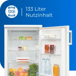 Exquisit Kühlschrank KS16-V-H-010D Weiss | Standgerät | 133 L Volumen | Weiß -Angebote Herd Liebe Store f322912412fac9a1f334ba65ec25603a