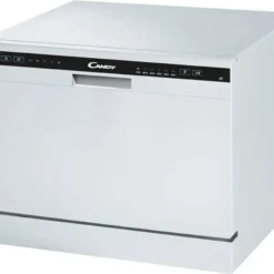 Candy CDCP 6 Spülmaschine, Klein, Höhe 43,8 Cm, 6 Programme, Überlaufsystem, Zeitvorwahl, Weiß