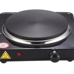 Einzelkochplatte 1500W Elektro Kochplatte Herd Platte Kochfeld Camping Schwarz