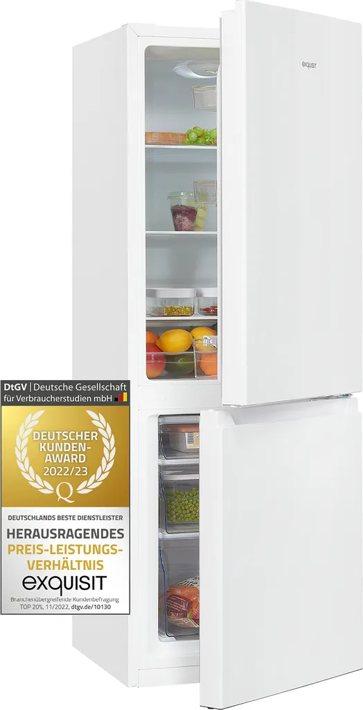Exquisit Kühl- Und Gefrierkombination KGC231-60-010E Weiss | Standgerät | 175 L Volumen | Weiß 3 Exquisit Kühl- Und Gefrierkombination KGC231-60-010E Weiss | Standgerät | 175 L Volumen | Weiß