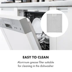 Klarstein Contempo 90 Unterbauhaube , Dunstabzugshaube , Abluft/Umluft , Breite: 90 Cm , Max. Abluftleistung: 175 M³/h , Installation: Wand- Oder Unterschrankanbau , Material: Gebürsteter Edelstahl / Schwarze Acrylglasfront , LED -Angebote Herd Liebe Store f4af9bf6db6e81a8e338d580958132a4