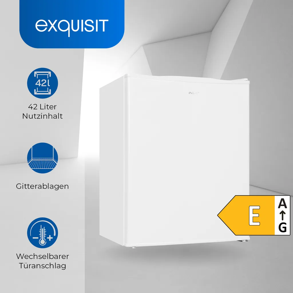 Exquisit Mini Gefrierschrank GB60-150E WeissPV | 42 L Volumen | EEK: E | Weiß 4 Exquisit Mini Gefrierschrank GB60-150E WeissPV | 42 L Volumen | EEK: E | Weiß - Image 2