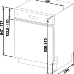 Sharp QW-NA25S44BI-DE Teilintegrierbarer Geschirrspüler, 60 Cm 21 Sharp QW-NA25S44BI-DE Teilintegrierbarer Geschirrspüler, 60 Cm -Angebote Herd Liebe Store f5f44ce76b7ef5e6a1a067cb2cec689f