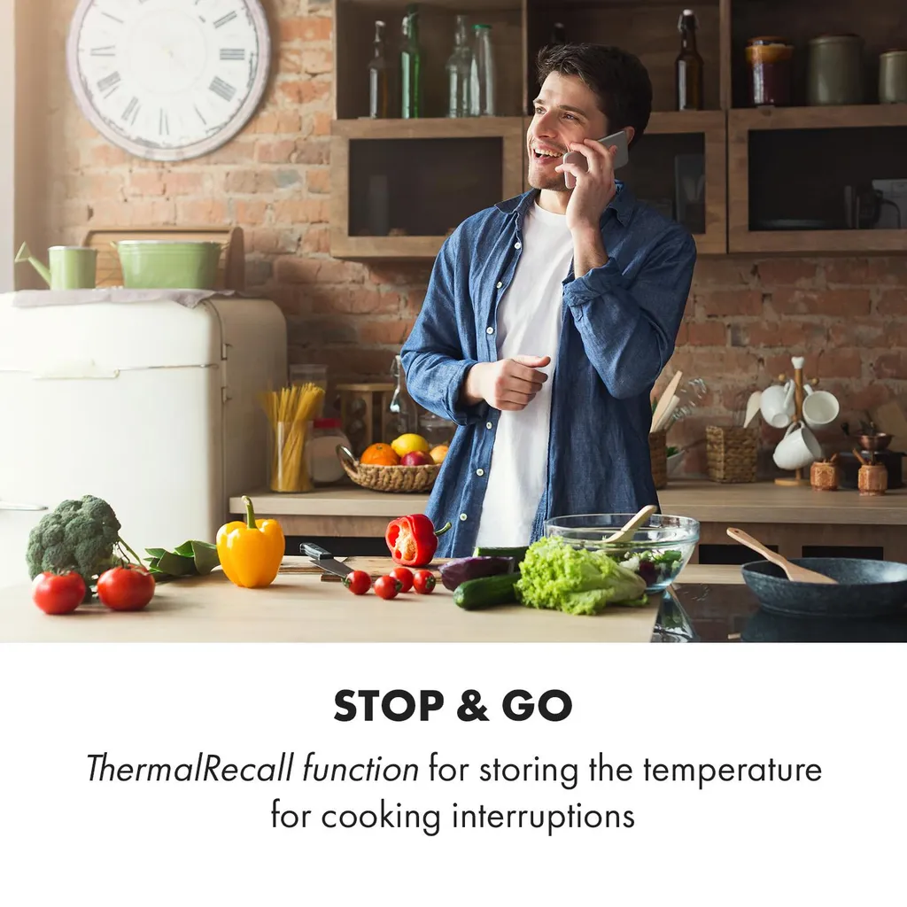 Klarstein Induktions-Kochfeld Einbaukochfeld Autark 60cm - 3 Zonen 5800 Watt 9 Leistungsstufen Paella Zone Timer Glaskeramik - Schwarz Einbau Glaskeramikkochfeld 3 Kochfelder Platten Elektro Einbaukochfeld Induktion Kochfeld Induktion 9 Klarstein Induktions-Kochfeld Einbaukochfeld Autark 60cm - 3 Zonen 5800 Watt 9 Leistungsstufen Paella Zone Timer Glaskeramik - Schwarz Einbau Glaskeramikkochfeld 3 Kochfelder Platten Elektro Einbaukochfeld Induktion Kochfeld Induktion - Image 7