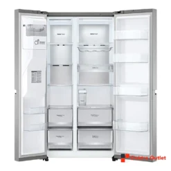 LG Side-by-Side Kühlschrank GSJV31DSXF Total No Frost Kühl-/Gefrierkombination - 634 Liter, Graphit -Angebote Herd Liebe Store f8510bd09a75740bf08830a923494a87