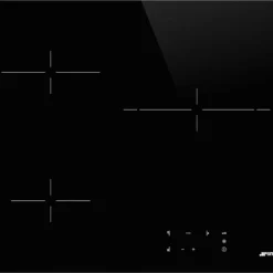 Smeg Universal SE263TD1, Schwarz, Integriert, 60 Cm, Zonen-Induktionskochfeld, Glaskeramik, 3 Zone(n)