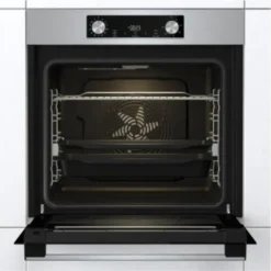 Gorenje BOS 6737 E13X Einbau-Backofen / 77 Liter/Heißluft/ExtraSteam/GentleClose & Open/EcoClean/Air Fry/PizzaMode/PerfectGrill/Teleskopauszüge/Inox-Look, Grau -Angebote Herd Liebe Store f8d82078bb082248eb65b92c18b65484