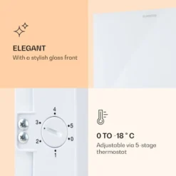 Klarstein Pluto 80L Gefrierschrank Im Klassischen Look , 4-Sterne , 80 Liter , 0 Bis -18 °C: Einstellbar Via 5-stufigem Thermostat -Angebote Herd Liebe Store fcb813f6357c4d738113303a1531b3b3