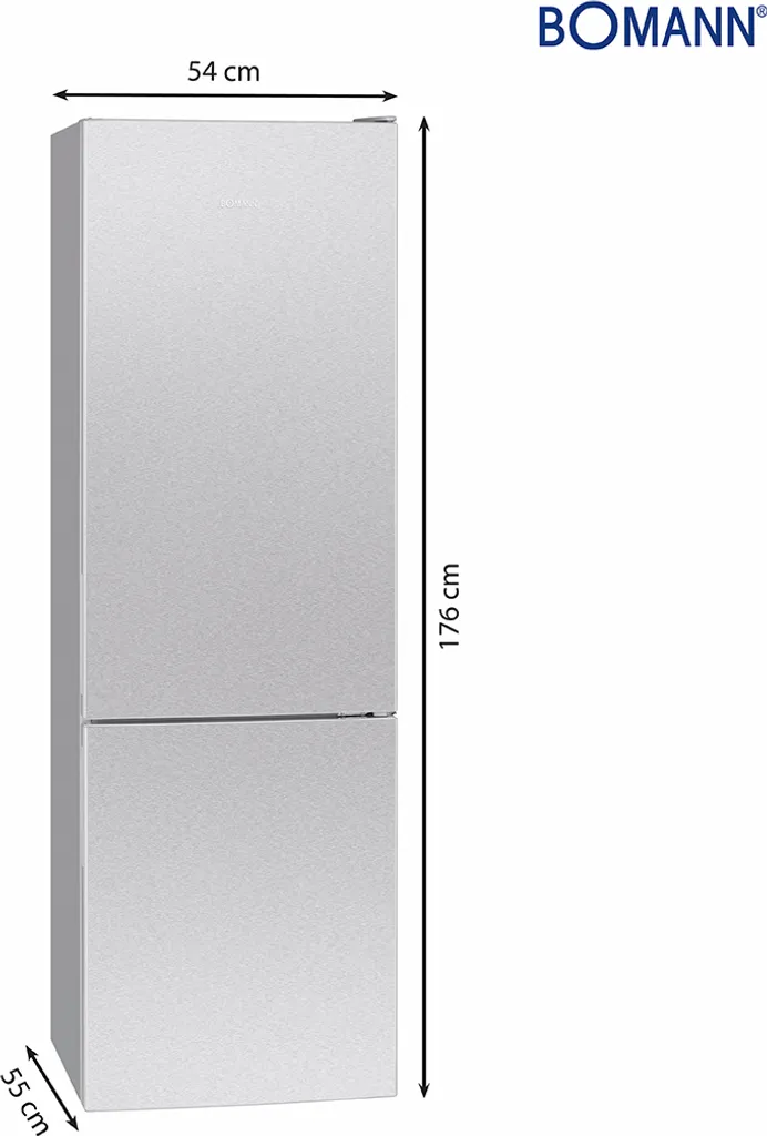 Bomann Kühl-/Gefrierkombination KG 7321.1 Easy Frost Inox-farben 262 Liter 4 Bomann Kühl-/Gefrierkombination KG 7321.1 Easy Frost Inox-farben 262 Liter - Image 2
